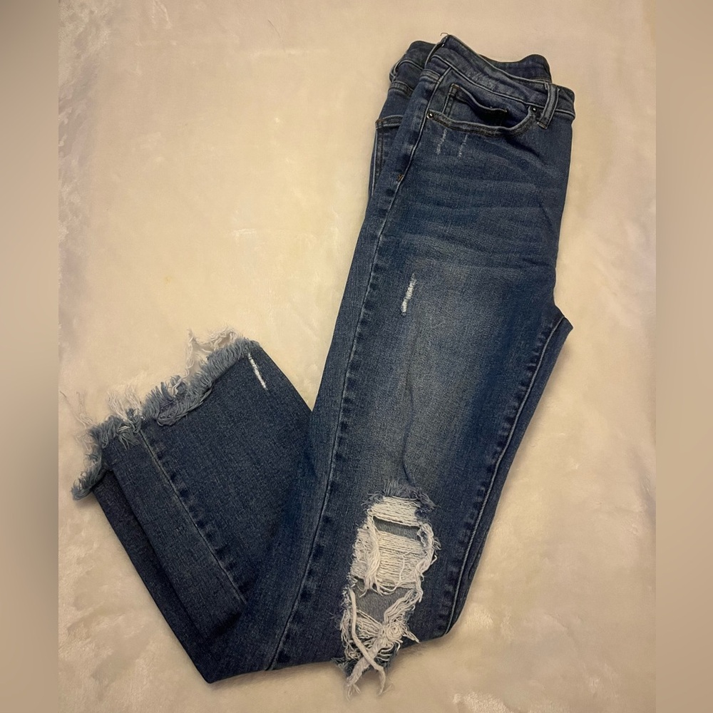 Distressed Denim Jeans